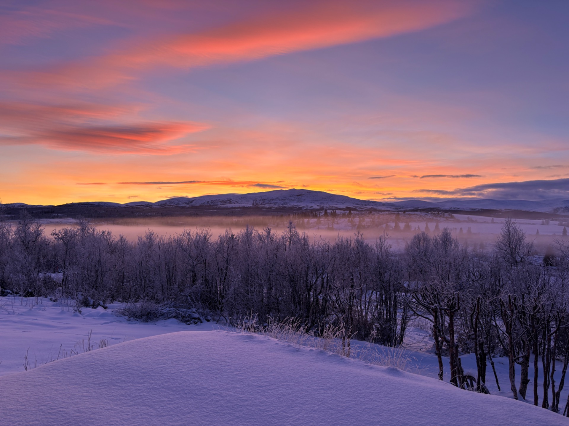 Solnedgang i desember 2024 - (C) Bjørn